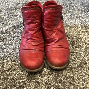 Miz Mooz Brand Red leather boots